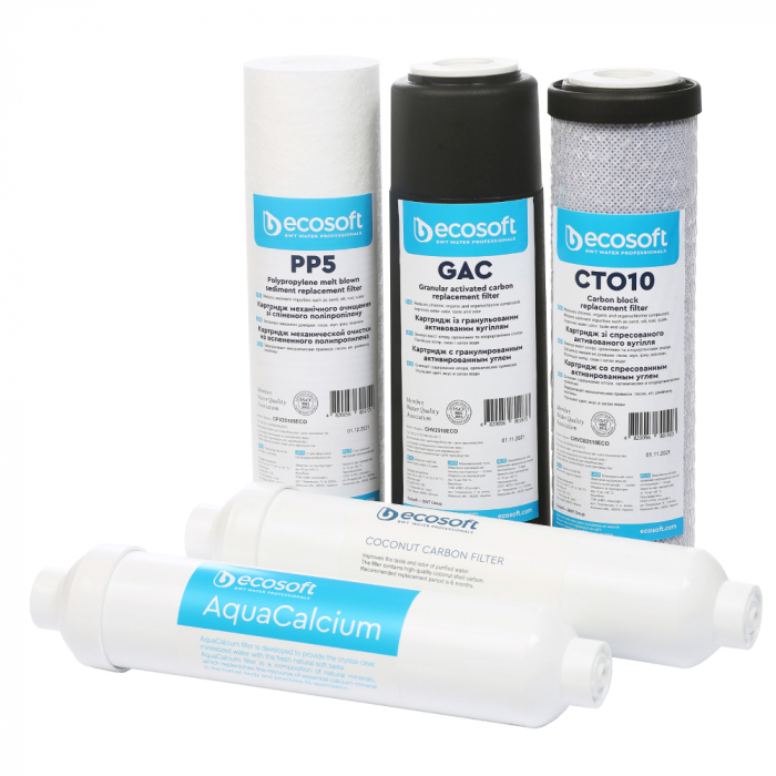 Set 5 filtre de schimb Osmoza Inversa Ecosoft AquaCalcium aqualine