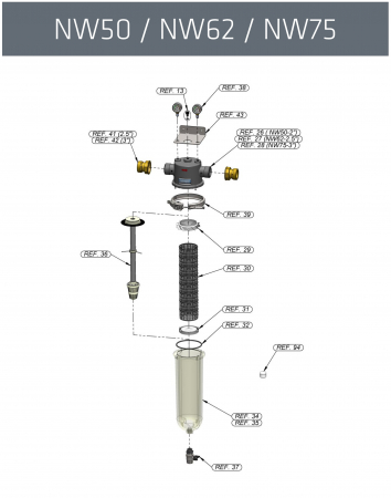 Capac Inferior fixare manson NW 50/62/75 (FWZCDNW500) [1]
