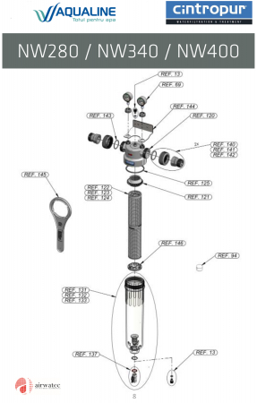 Capac inferior fixare manson NW 280/340/400 FWZCCDNW28344 [1]