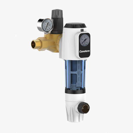Filtre speciale - Prefiltru apa Canature cu sita inox si manometru si regulator presiune din seria L