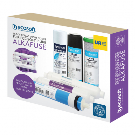 Seturi de cartuse - Set 6 filtre de schimb Osmoza Inversa Ecosoft cu Alcalinizare