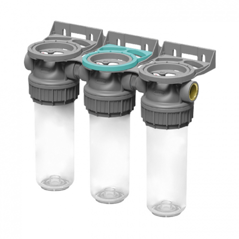 Filtre 10" - Sistem de filtrare triplex Ecosoft 3P Gri 10"  FTPP3P0