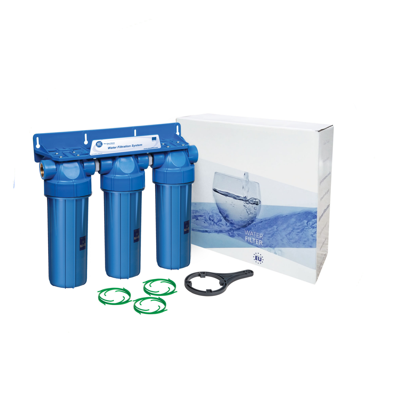 Sistem de filtrare Triplex 10" in 3 etape Aquafilter FHPRNxx-B-TRIPLE [1]