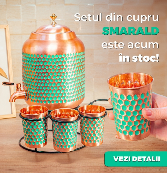Setul din cupru SMARALD