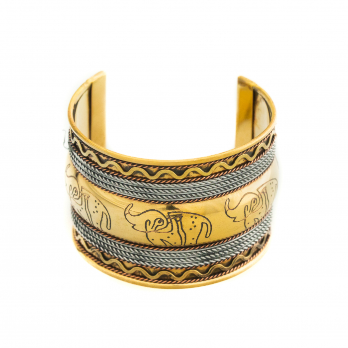 Elephant brass bracelet [2]