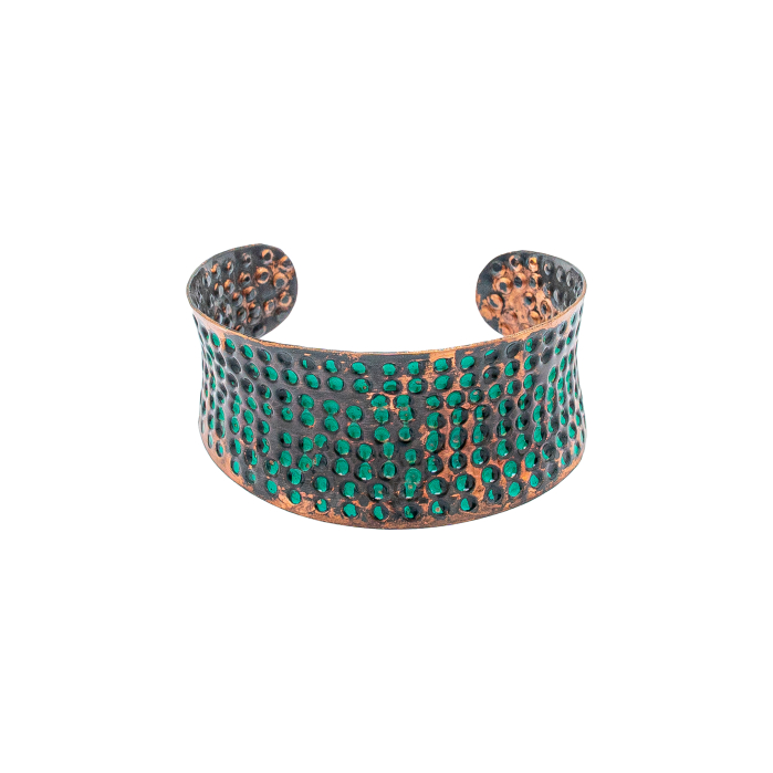 Handcrafted Copper Bracelet “Emerald” [3]