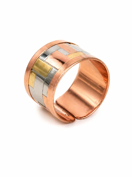 Комплект пръстен и гривна от мед [4]