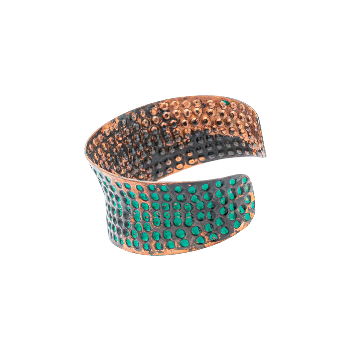 Handcrafted Copper Bracelet “Emerald” [4]