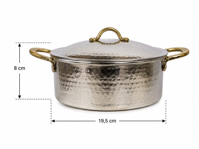 Oală Premium din Cupru Placată cu Staniu 2.5 Litri [3]