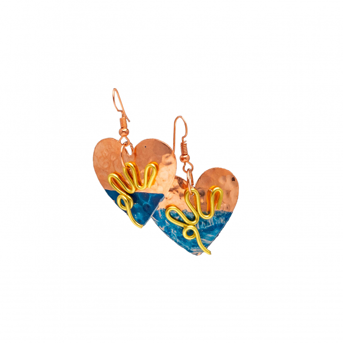 Cercei din Cupru Ocean Heart [2]