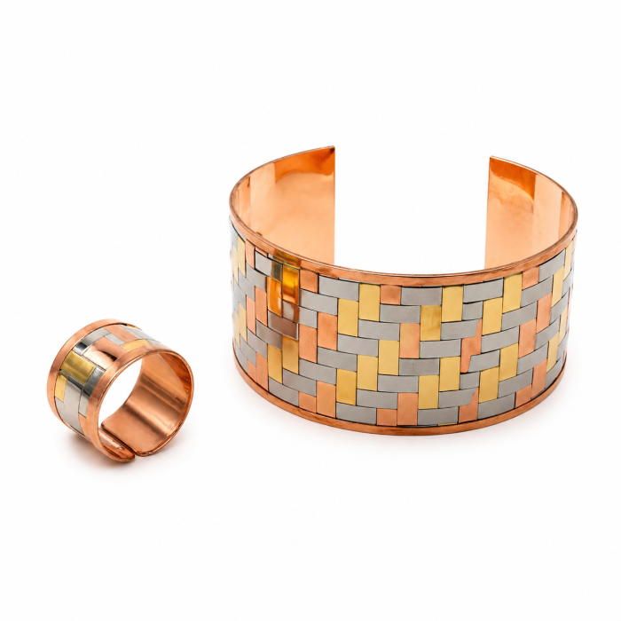 Комплект пръстен и гривна от мед [2]