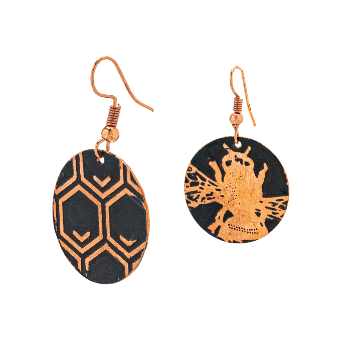 Cercei din cupru Fagure [1]