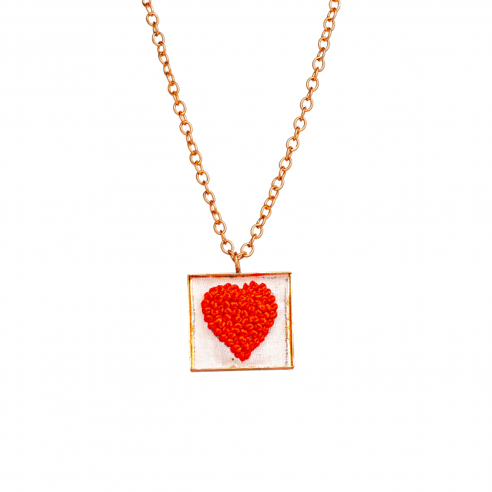 "Love" Copper Pendant [2]