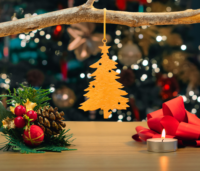 Bradul decorativ din cupru 10,5 cm [1]