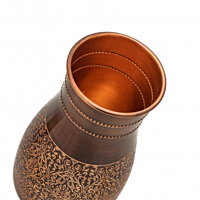 Antique Flower copper jug 1 litre [5]