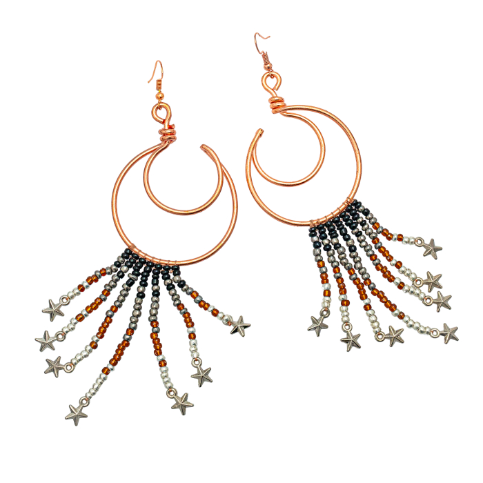 Cercei din cupru Karma [2]