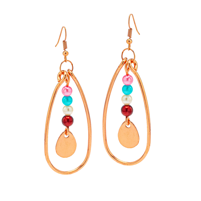 Cercei din cupru Pearl [1]