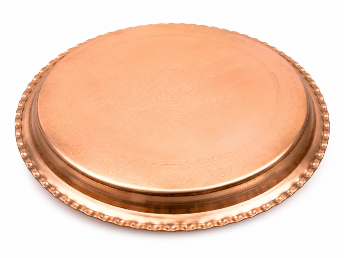 Platou din cupru gravat manual 30 cm [4]