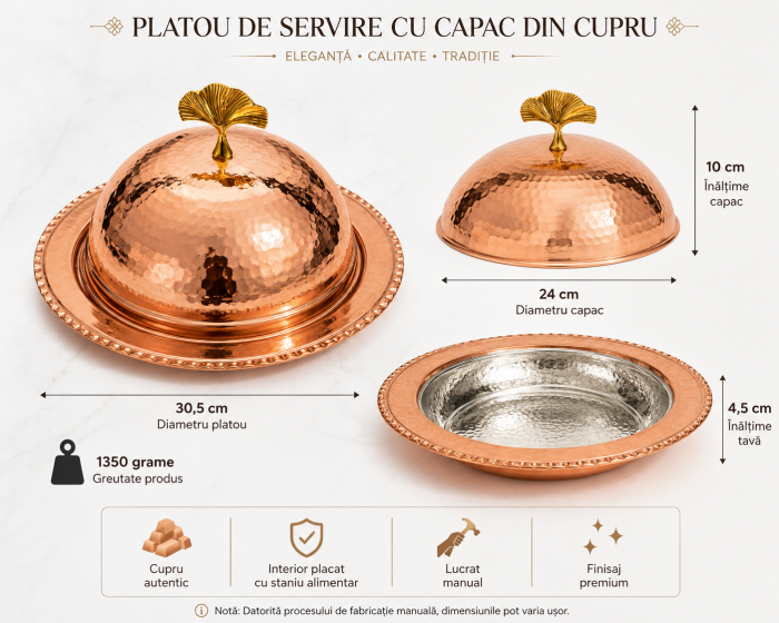 Platou premium de servire cu capac [4]