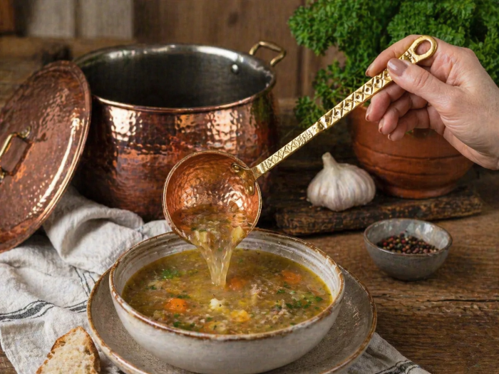 Réz merőkanál tálaláshoz [5]