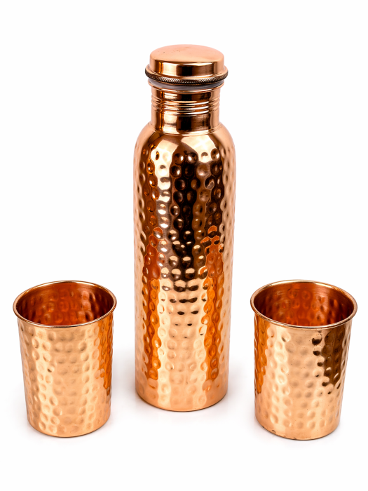 Set din cupru Play – Sticlă 950 ml + 2 pahare 300 ml [3]