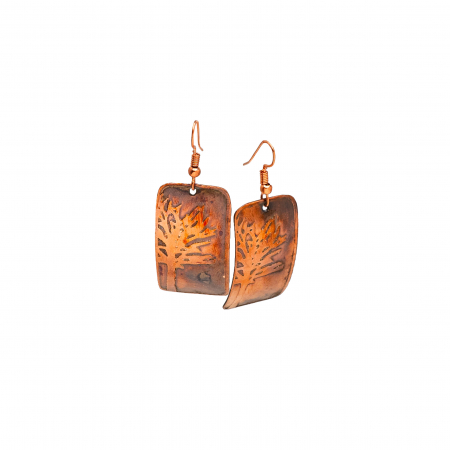 Burn copper earings [1]