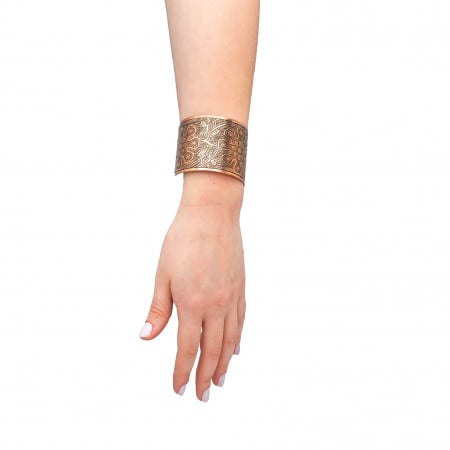Mandala copper bracelet [4]