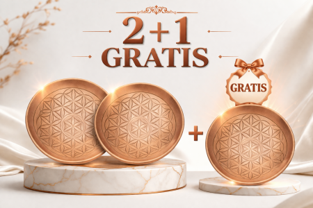 Noutati - Комплект медни чинии „Цветето на живота“ – 2+1 БЕЗПЛАТНО