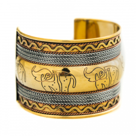 Elephant brass bracelet [3]