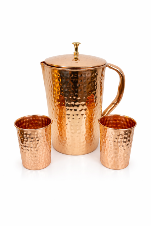 Recipiente din cupru - Set din Cupru Hammered