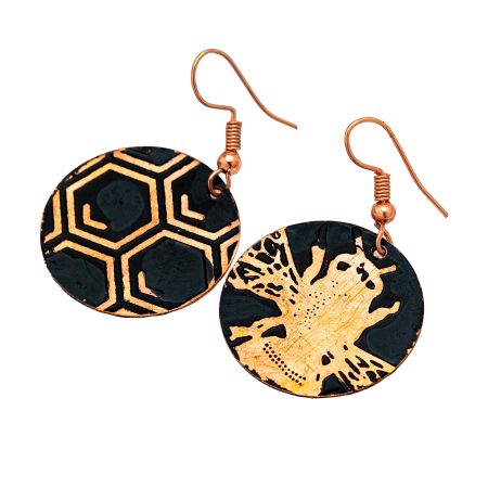 Cercei din cupru Fagure [1]