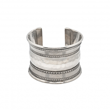 Copper bracelets - Silver Finish brass bracelet