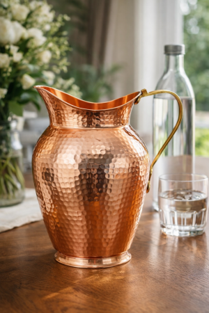 Carafe din cupru - Carafa din cupru Rustic 2.5 Litri