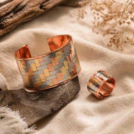 Seturi din cupru - Комплект пръстен и гривна от мед