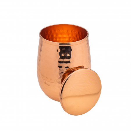 Pahar din cupru Style 550 ml cu capac [1]