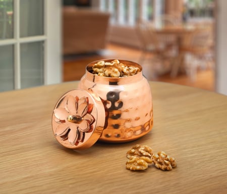 Deco - Bombonieră din cupru lucrată manual