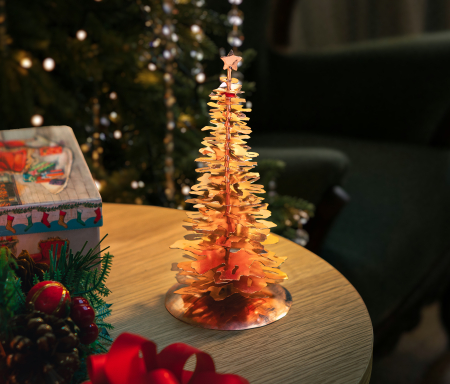 Deco - Brad decorativ din cupru – lucrat manual (18,5 cm)