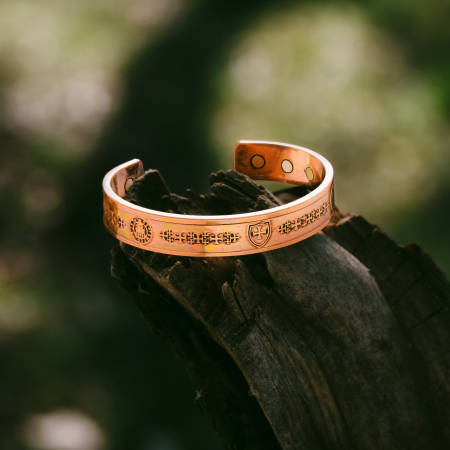 Copper bracelets - Shield copper bracelet