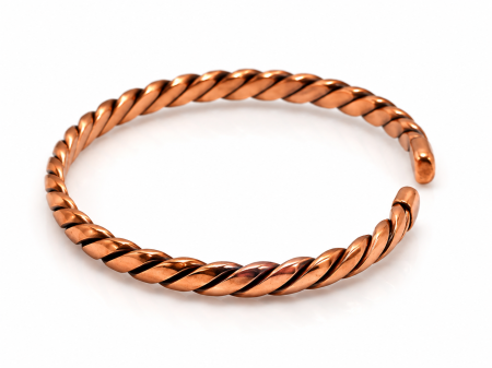 Brățară din cupru Spiral AranA cu design răsucit [1]