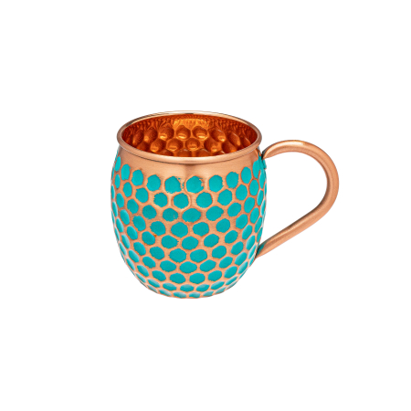Copper Mugs and Cups - Emerald copper mug 500 ml
