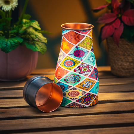 Carafe din cupru - Carafă din Cupru Mandala