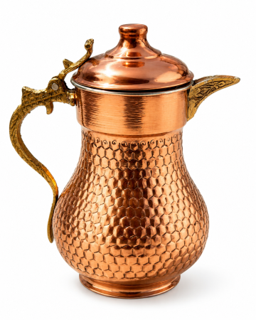 Carafe din cupru - Carafă din Cupru pentru lichide fierbinti 2 Litri