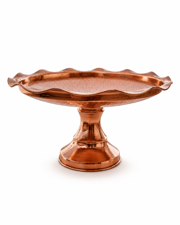 Vase din cupru - Fructieră din Cupru Lucrată Manual 26 cm