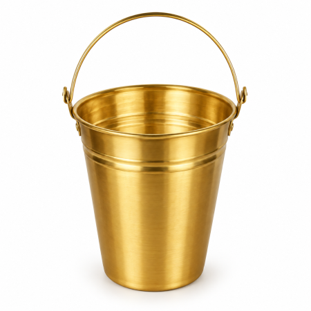 Copper vesells - 5-Litre Brass Bucket