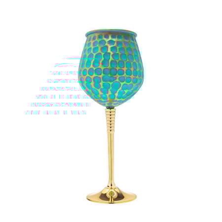 Медна чаша за вино Смарагд – ръчна изработка, 450 ml [4]