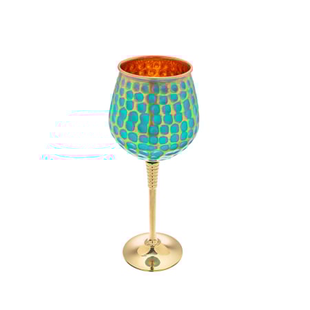 Recipiente din cupru - Медна чаша за вино Смарагд – ръчна изработка, 450 ml