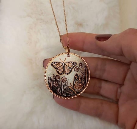Pandantive din cupru - Pandantiv din cupru Butterfly