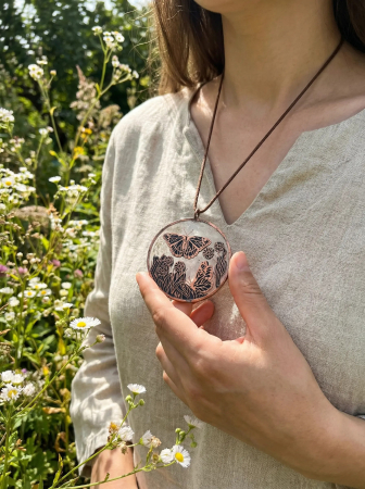 Pandantive din cupru - Pandantiv din cupru Butterfly