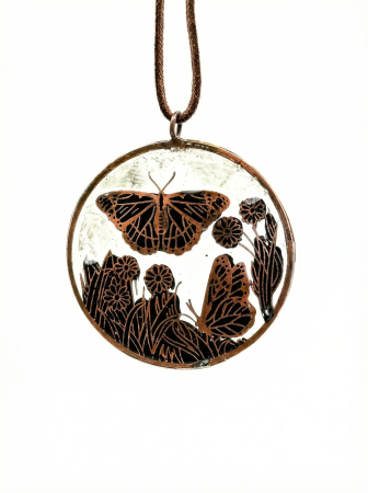 Butterfly copper pendant [2]