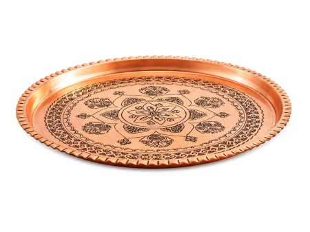 Platou din cupru gravat manual 30 cm [1]